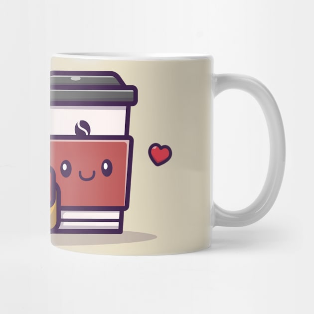 Cute Hotdog With Coffee by Catalyst Labs